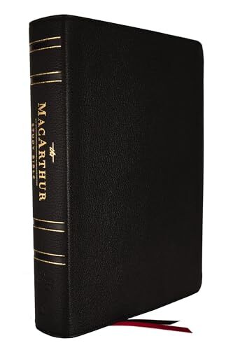 NASB, MacArthur Study Bible, 2nd Edition, Genuine Leather, Black, Comfort Pri...