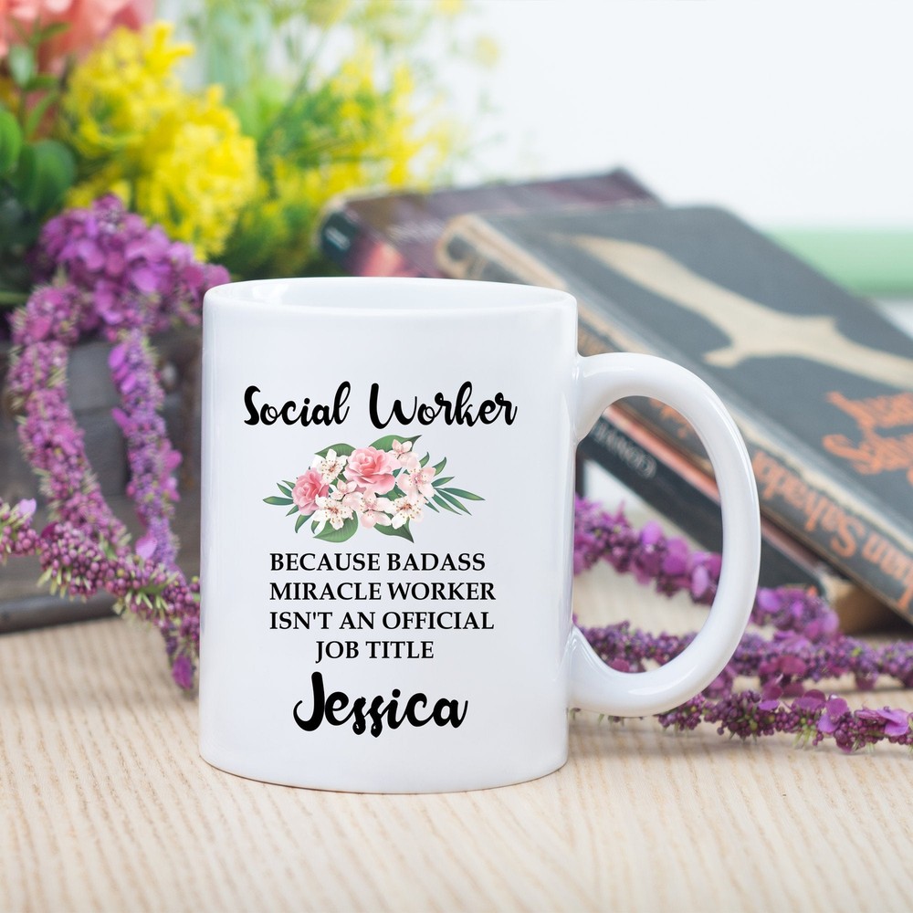 Personalized Caseworker Mug Social Workercoffee Mug Personalized Social Worker