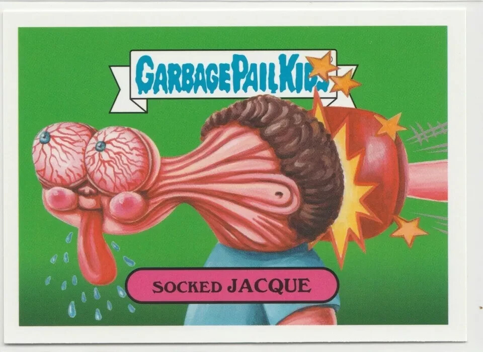 Garbage Pail Kids GPK 2019 Socked Jacque #9a We Hate the 90s Card