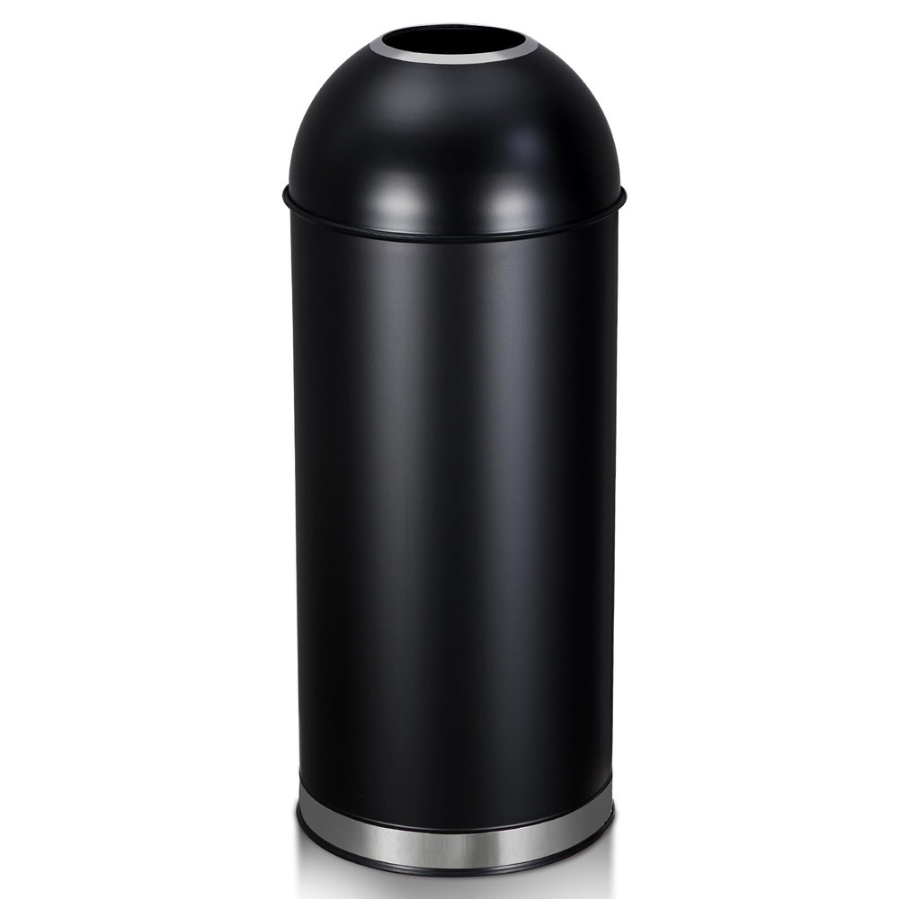 17 Gal / 65L Open Top Trash Can Commercial Grade Heavy Duty Tall Commercial T...