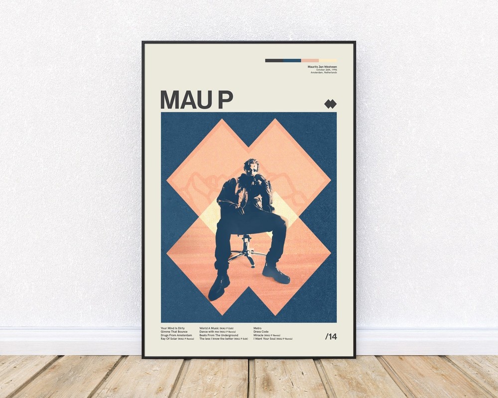 Mau P Experts Only Retro Style Poster Print Mid No Frame