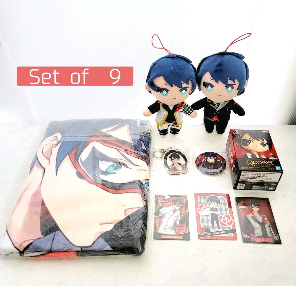 Twisted Wonderland/Deuce Spade Set of 9/Plush Toy/Tin Badge/Qposket/Heartslabyul