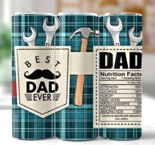 Mechanics 5 Tools Multicolor 20 oz Insulated Tumbler With Box Lid Straw New