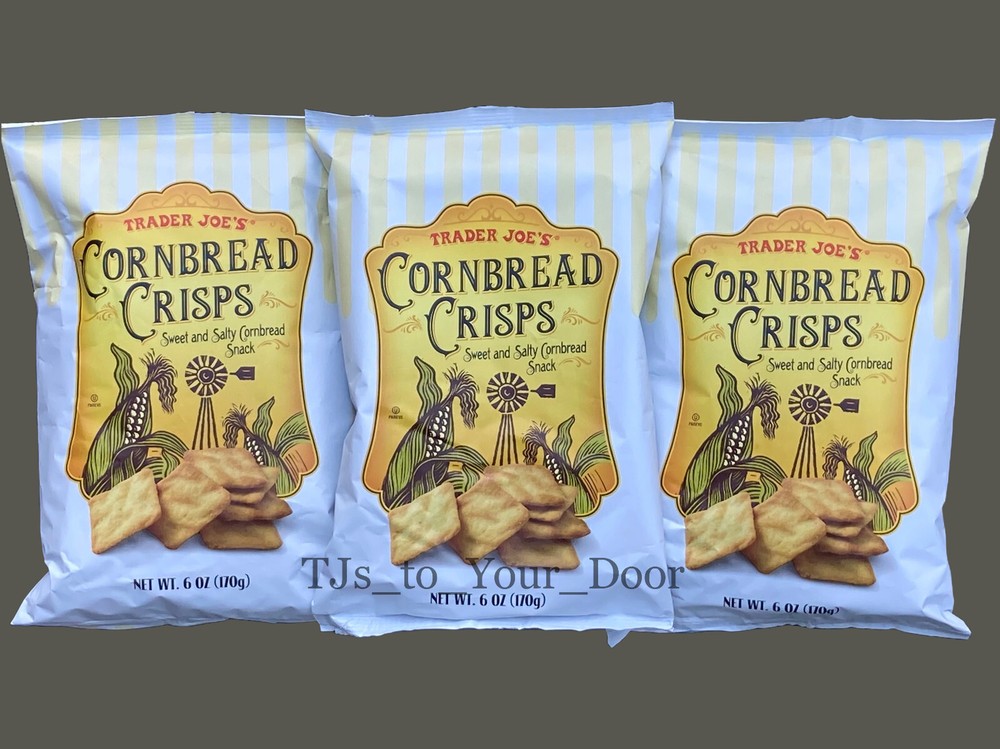 Trader Joe's CORNBREAD CRISPS ~Sweet & Salty ~Choose 1, 2, 3 or 4 Bags~FREE SHIP