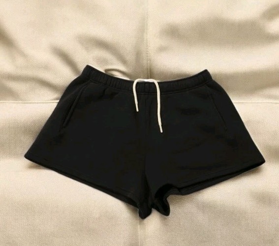 OFFLINE By Aerie OTT Fleece Black Sweatshorts Lounge Drawstring Shorts! M