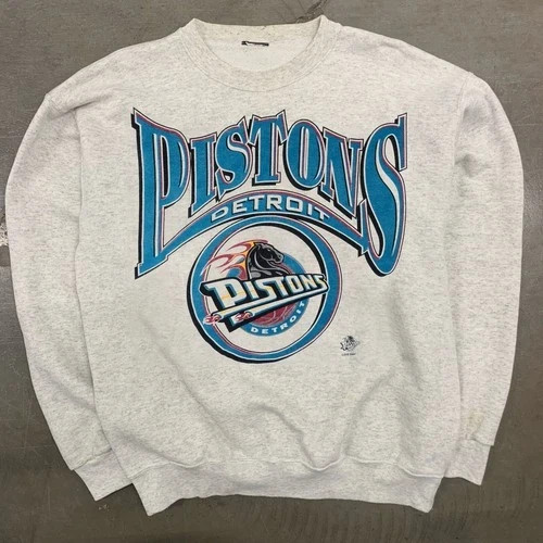 Detroit Pistons NBA Logo 90s Crewneck Sweatshirt Men Women Unisex