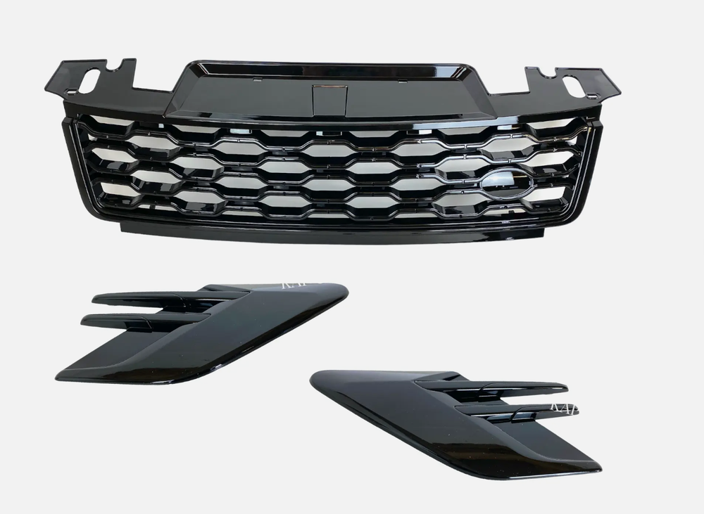 Range Rover Sport Black Front Grille Side Vents Gloss Black L494 2018-2022 RRS