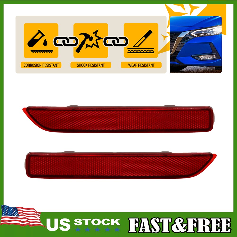 For 2020-2025 Nissan Sentra Left Right Rear Bumper Reflector LH RH Side