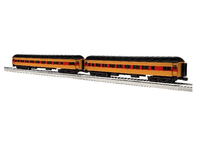 LIONEL 684202 MILW Heavyweight Coach 2-Pack O Scale Train Set