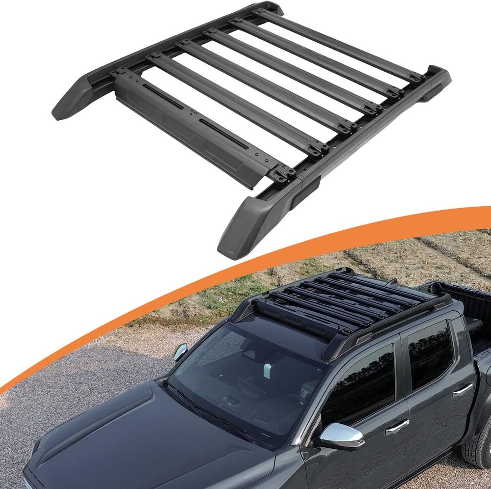 Roof Rack & Platform with Movable Cross Bars for 2024 + Toyota Tacoma Double Cab