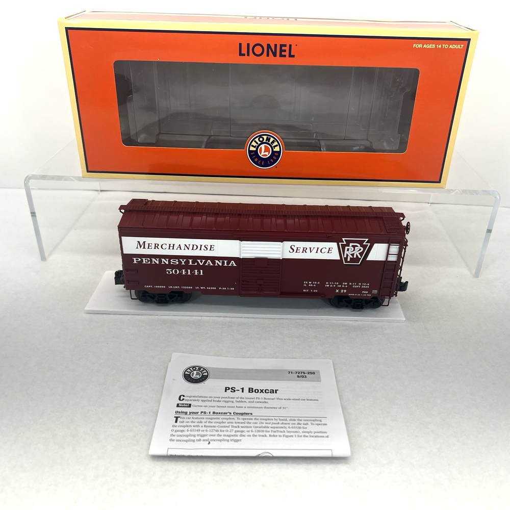 Lionel 6-27266 Pennsylvania Merchandise PRR Ps-1 Boxcar W/load 2010 C10