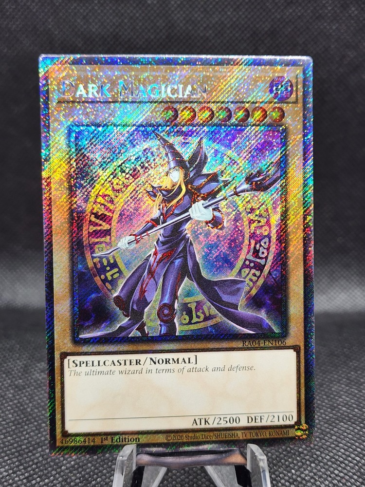 Yugioh Dark Magician 8th Art RA04-EN106 Platinum Secret Rare