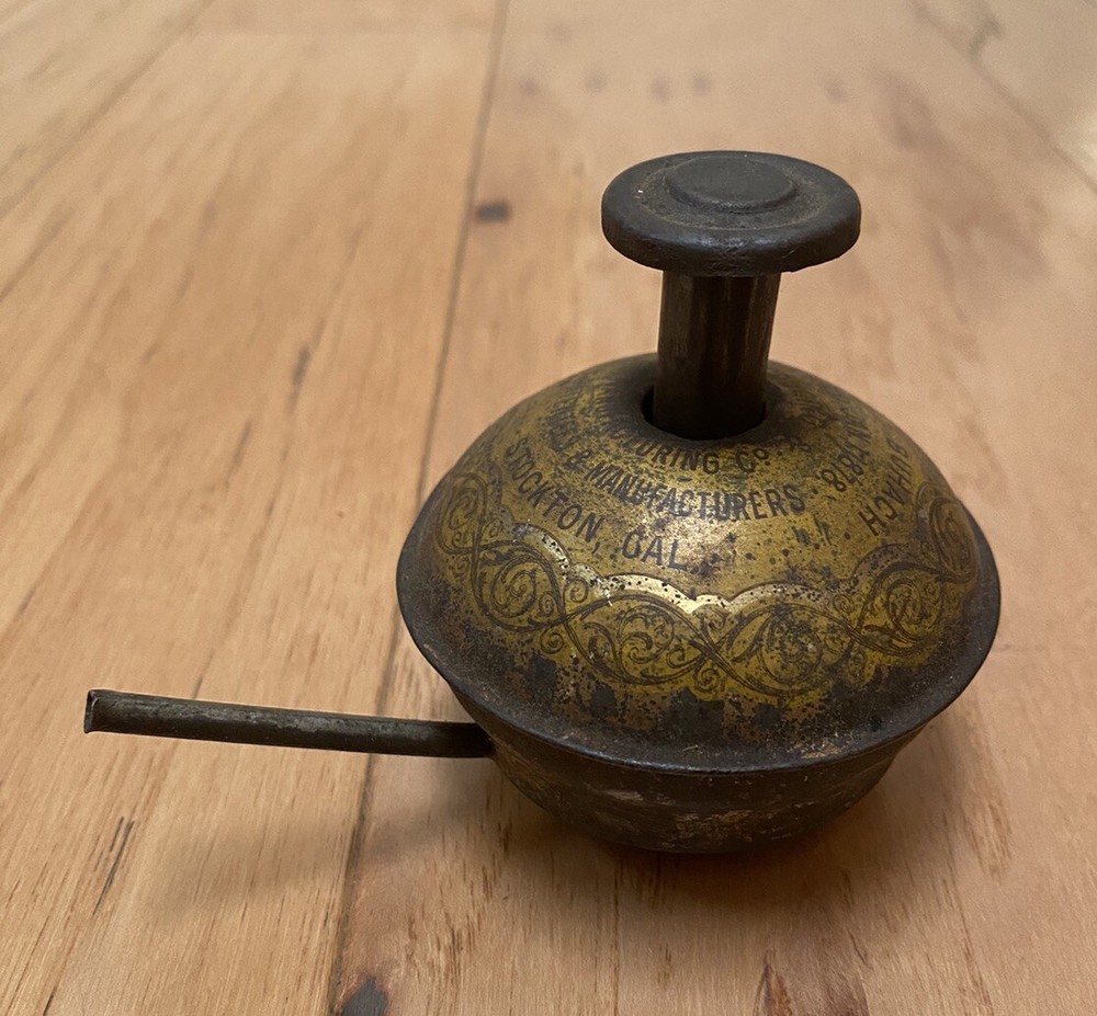 Antique 1878 GN Milco Buhach Insect Exterminator Insecticide Tin Container Can