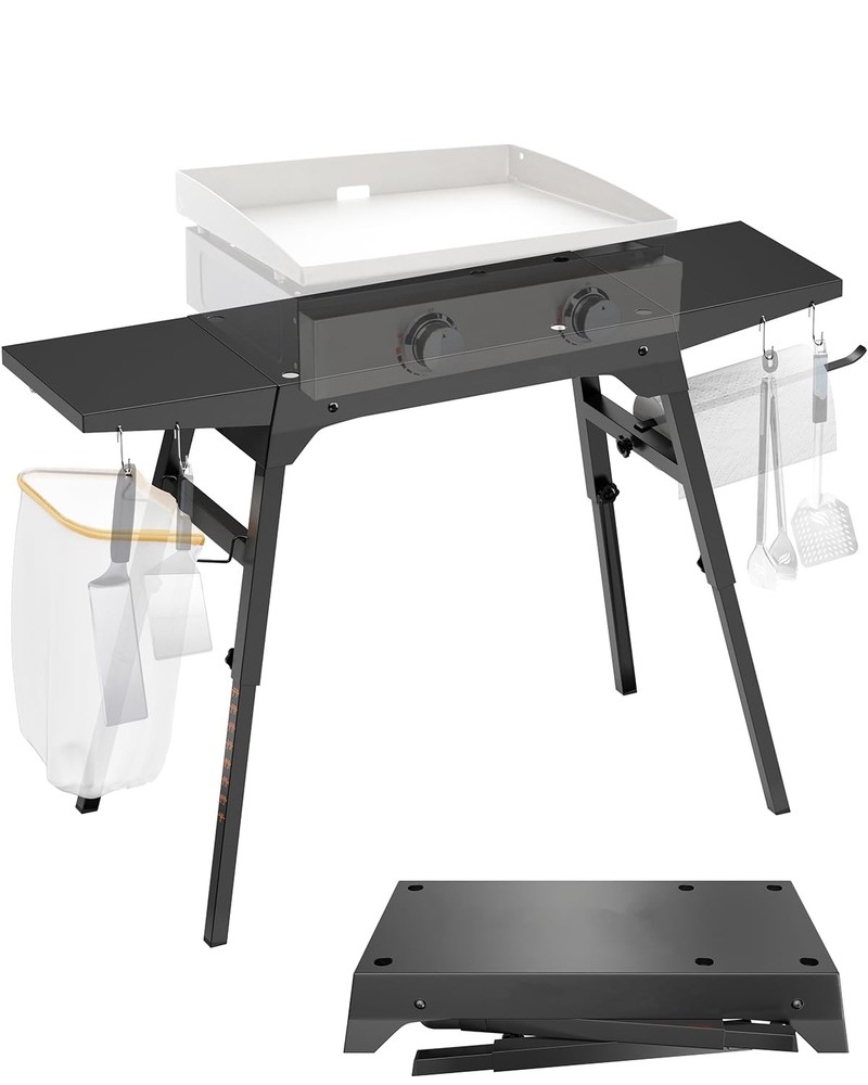 Portable Griddle Stand for Blackstone 17 and 22 Inch Cooking Griddles with Sturdy Steel Frame