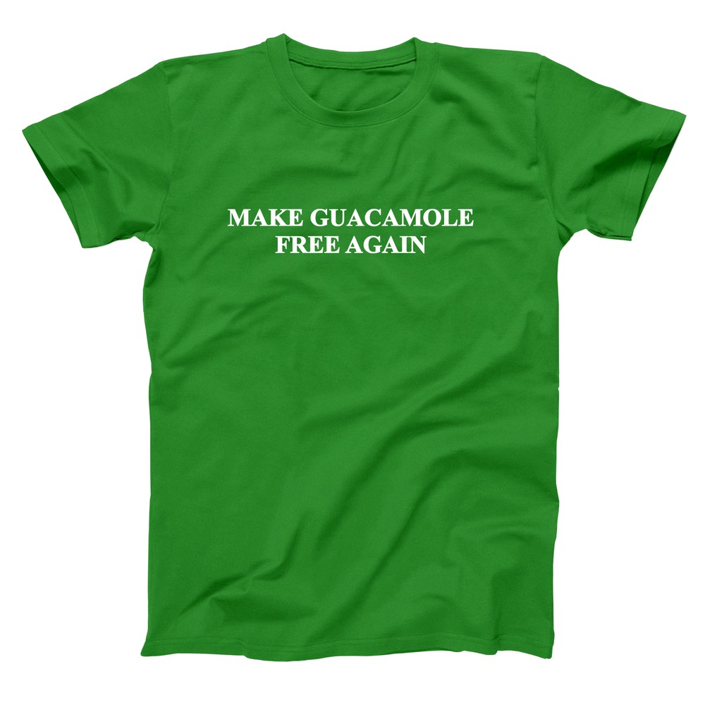 Free Guacamole Chipotle Funny Guac Dip Green Basic Men's T-Shirt