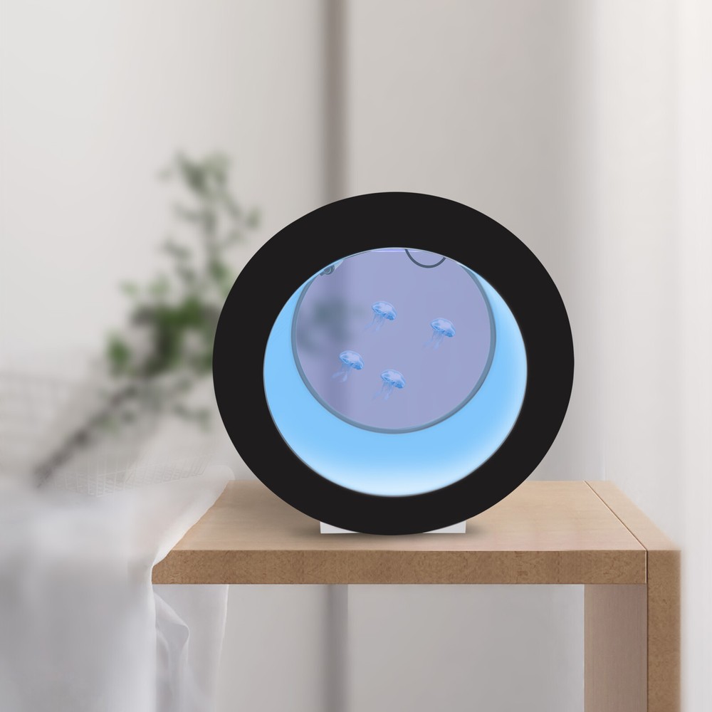 Round Fish Tank Desktop Jellyfish Aquarium Tank Kit For Real Live Jellyfish