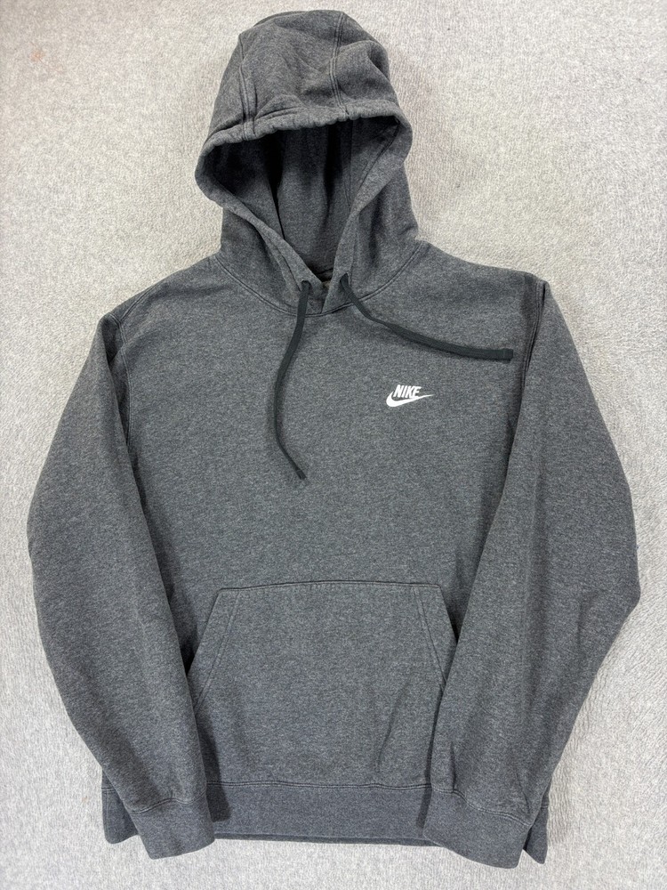 Nike White Label Cotton Blend Stitched Hoodie Sweatshirt (Men's Medium) Gray