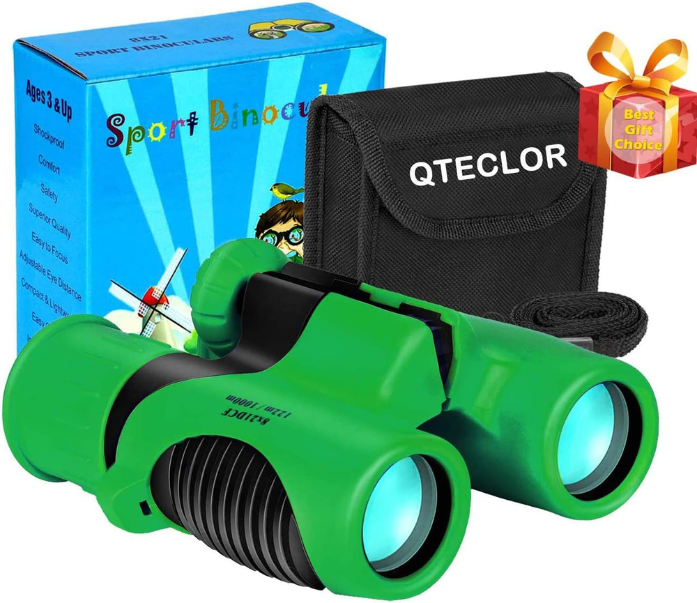 Kids Mini 8x21 Binoculars Shockproof Bird Watching Toy Gift Ages 3-13