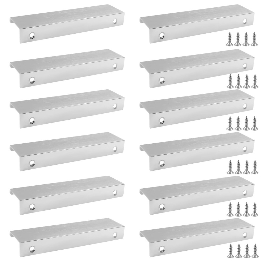 12 Pack Hidden Cabinet Pulls 4.72
