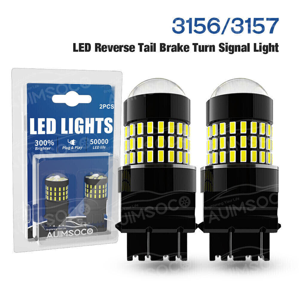 For Jeep Wrangler 2007-2021 3157 LED Back Up Reverse Lights Bulbs White