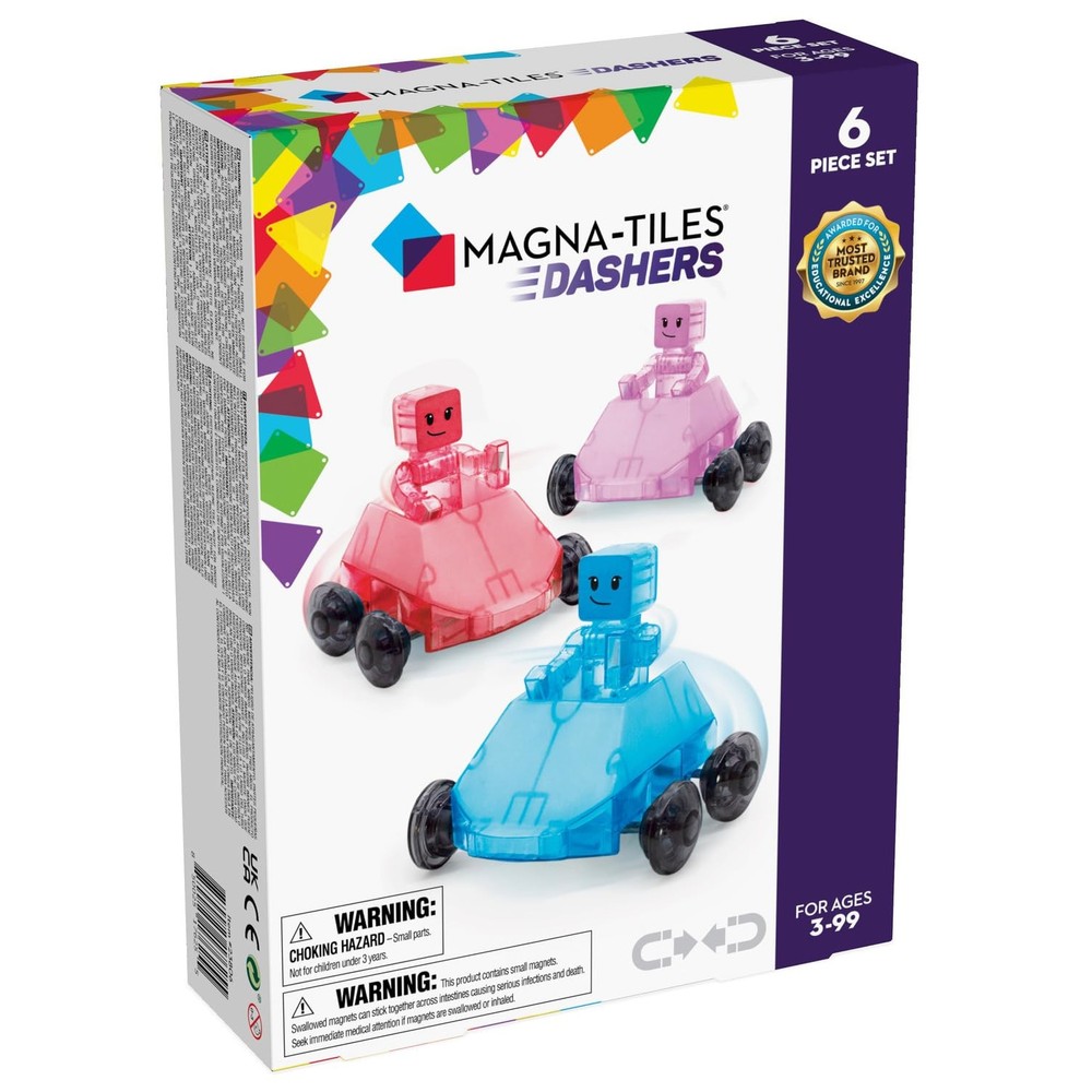Dashers 6-Piece Magnetic Building Set, Original Construction Brand, Small