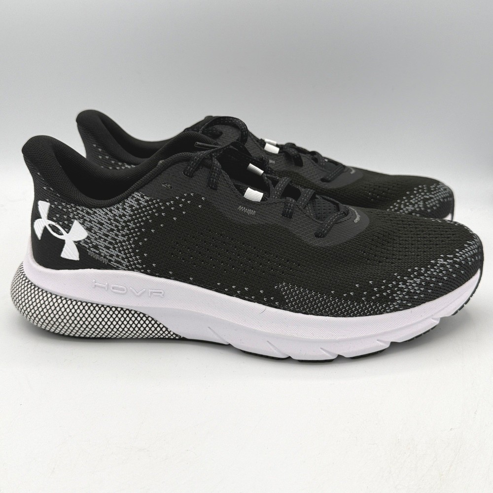 Under Armour HOVR Turbulence 2 Shoes Womens 11 Black White Running 3026525-001