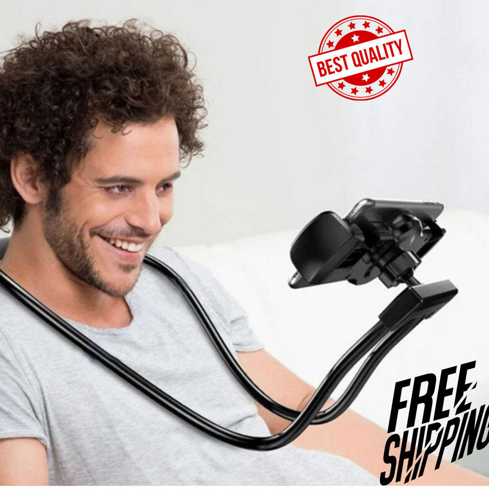 Flexible Hanging Neck Phone Holder Hands Free for Bed, Office & Travel