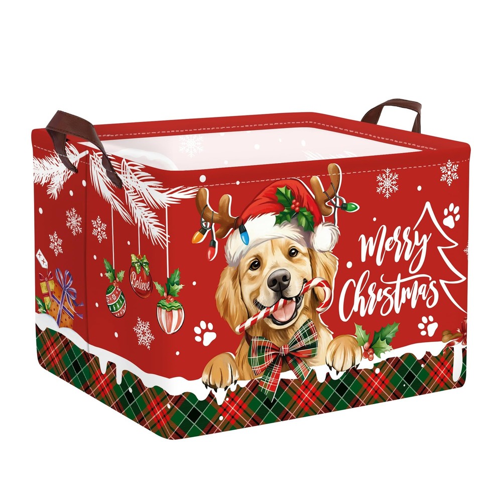 Christmas Pet Baby Laundry Hamper Snowflake Kid Storage Basket Boy Girl Gift ...