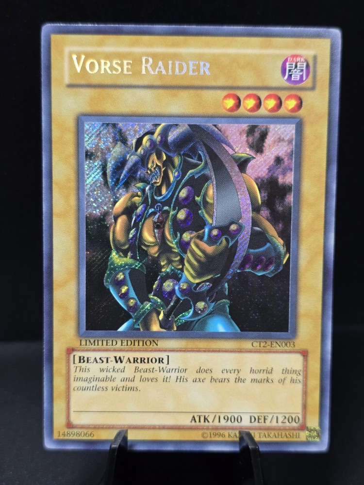 Vintage Yu-Gi-Oh Vorse Raider CT2 Secret Rare LP Limited Edition