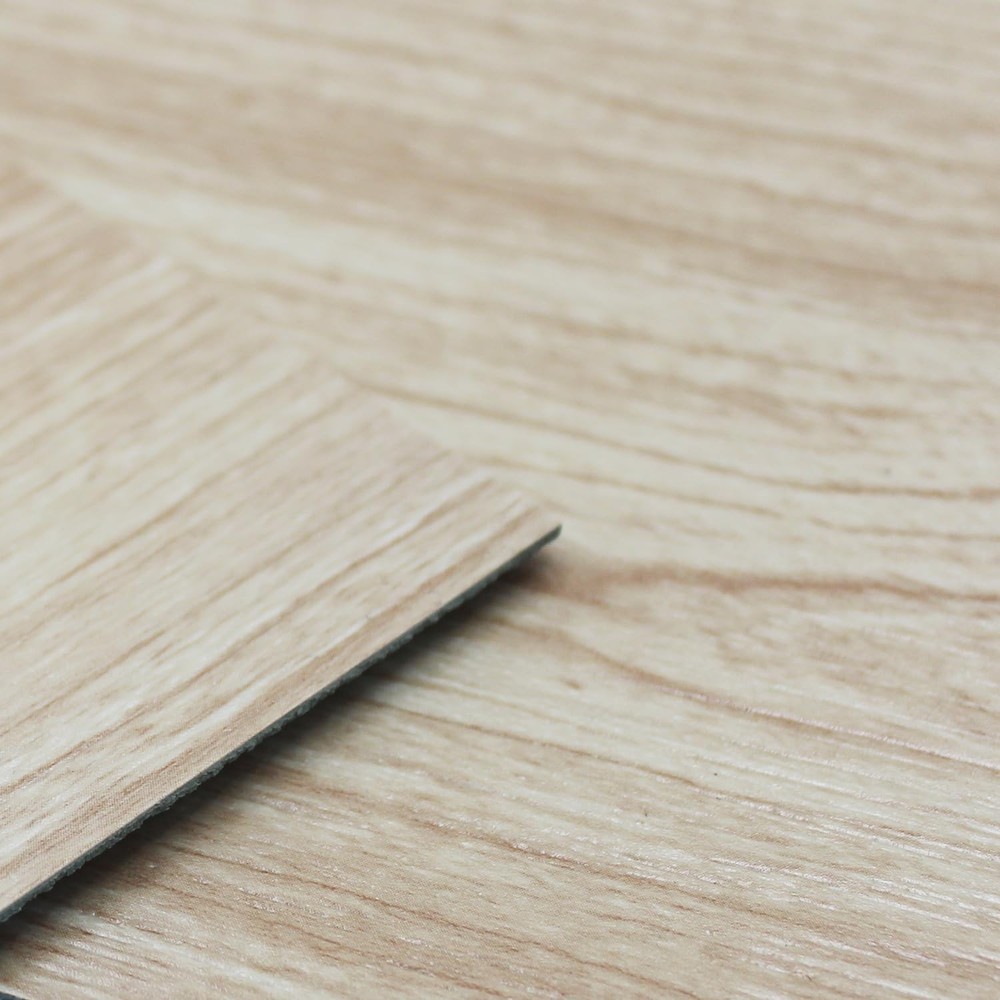 Waterproof Peel and Stick Vinyl Floor Tiles 36 Pack - 36x6 Inch Wood Look Flooring