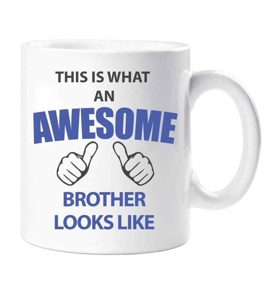 Awesome Brother Mug - Ceramic Gift Cup for Him  
