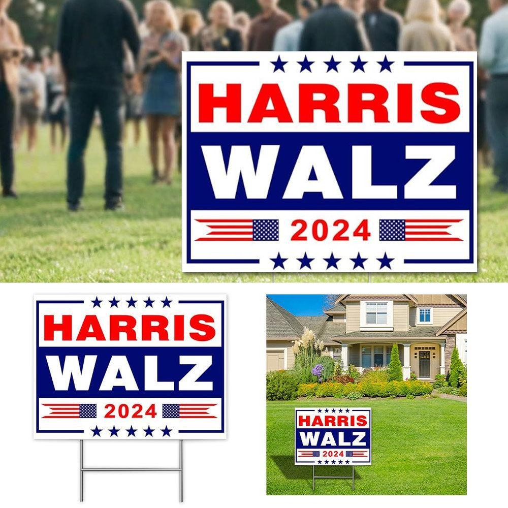 Card Planting on The Lawn of The US Presidential Election Campaign ^к )ь G3A1