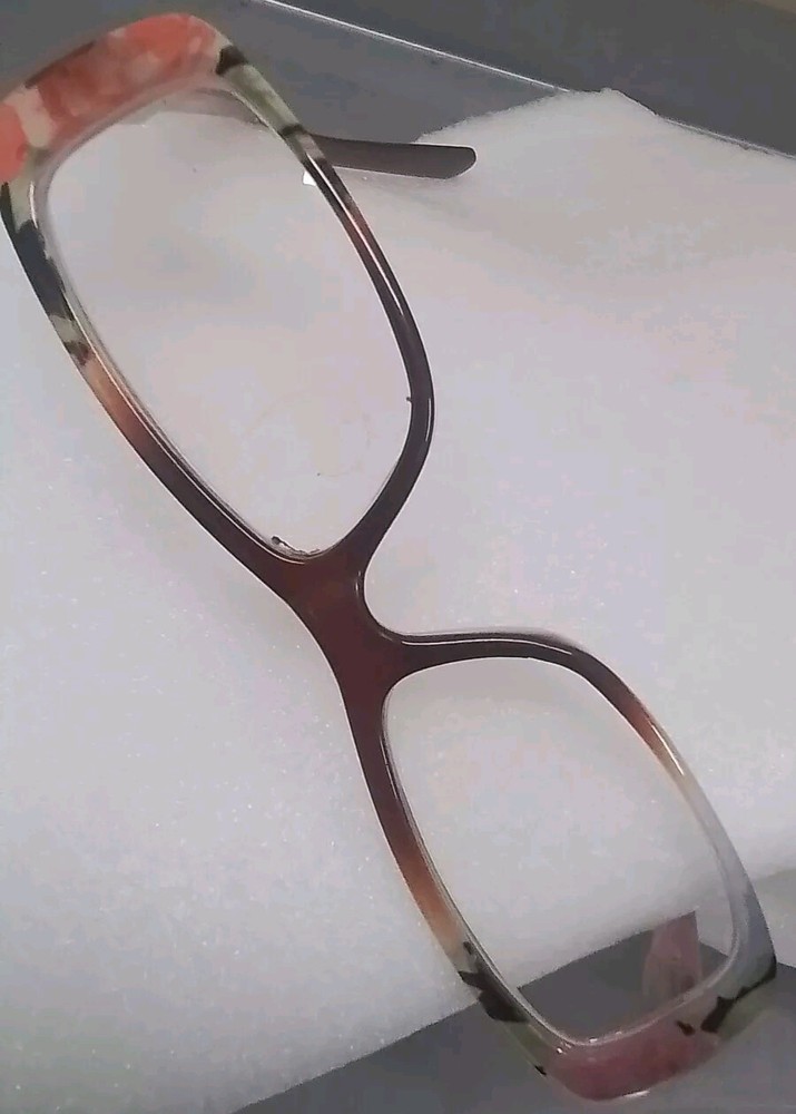 Vintage Seeing Glasses  Frames With Flowers Trasperent Frames