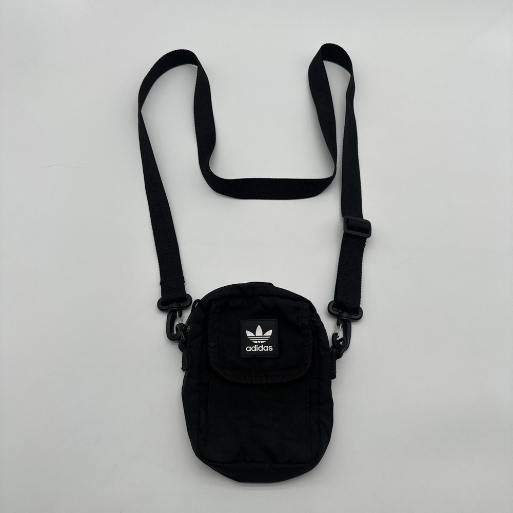 Adidas, Black POLYESTER CROSS BODY BAG-TRAVEL- ARM/WRIST BAND-.#18533