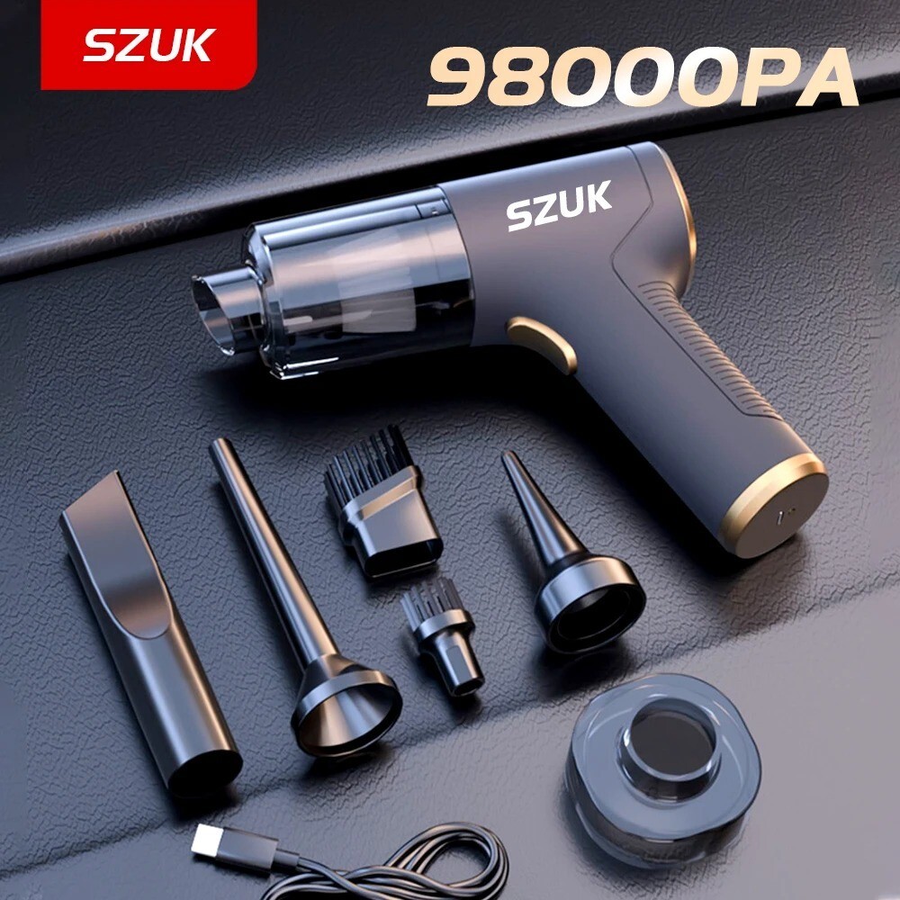 SZUK 98000 Pro Car Vacuum Cleaner Mini Portable Duster Handheld Machine Wireless