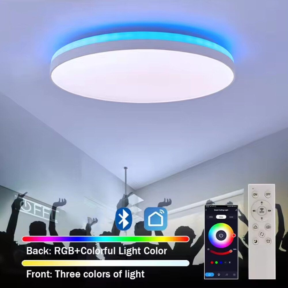 Smart LED Ceiling Light Lamp Colour Changing 36W WIFI RGB Dimmable APP Control
