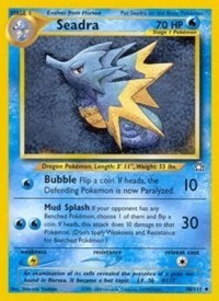Pokemon Neo Genesis Seadra 48/111 Lightly Played Holo Rare