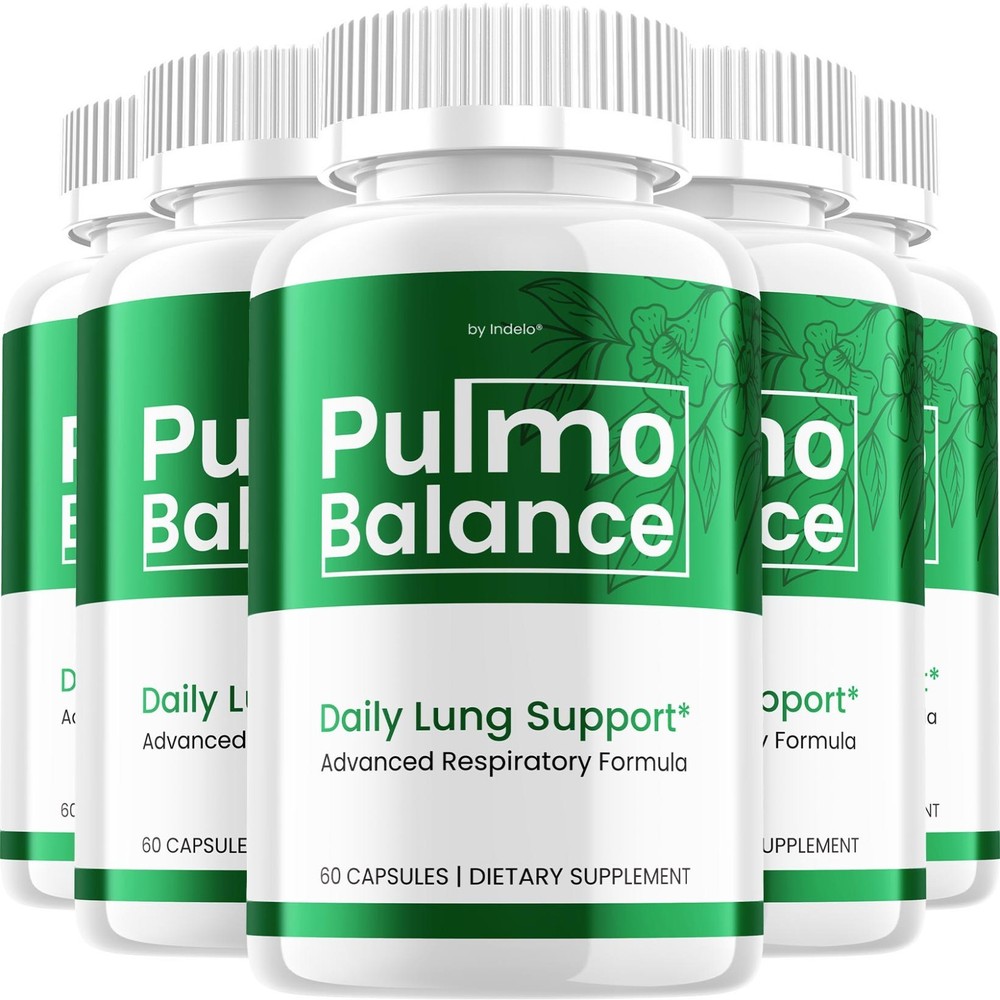 (5 Pack) Pulmo Balance Capsules – PulmoBalance Natural Blend Breathing Support