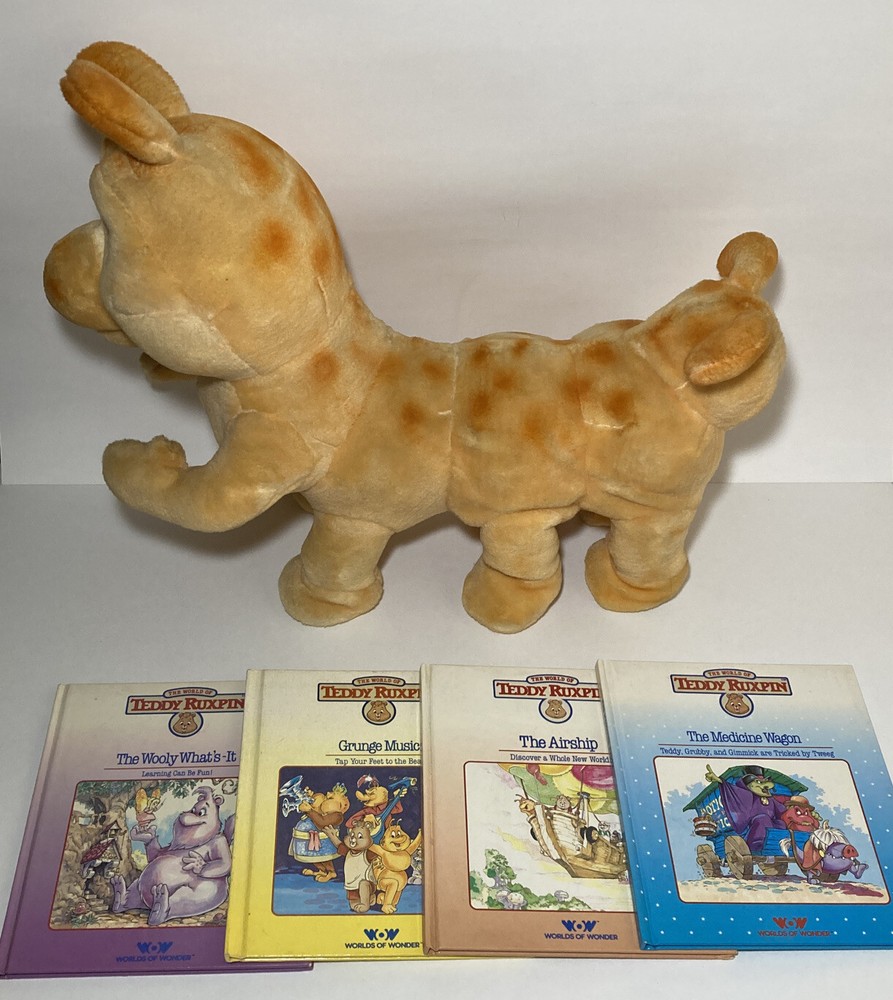 Vintage 1985 Teddy Ruxpin Grubby Caterpillar Toy Missing Cord & Battery Cover