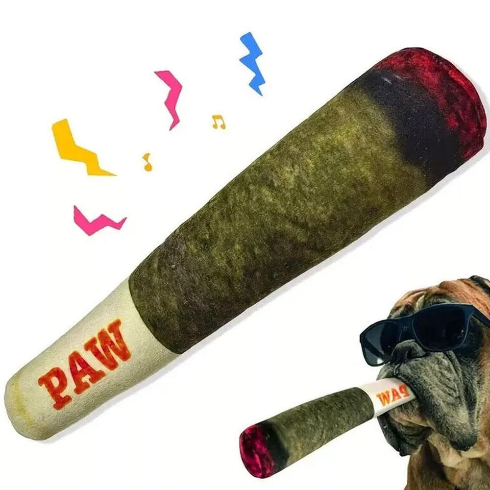 Funny Interactive Dog Toys Cigar Design Pet Chew Toy Pet Toys Dog Sound Toys.NEW