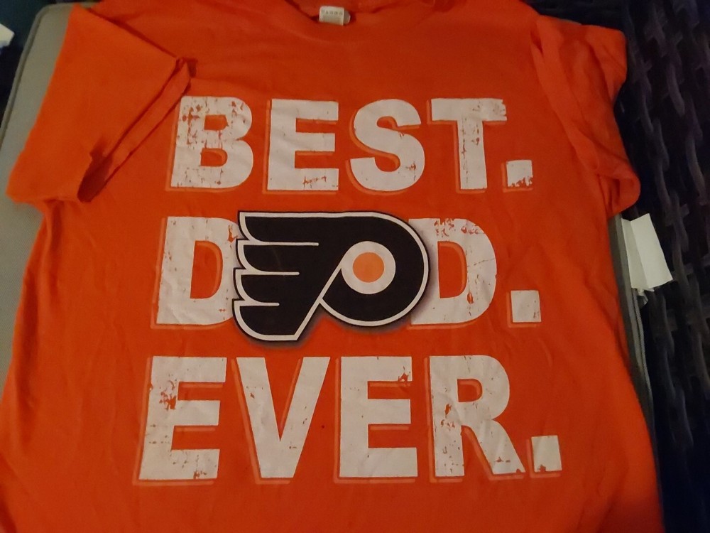 Philadelphia Flyers Best Dad Ever T-Shirt Large