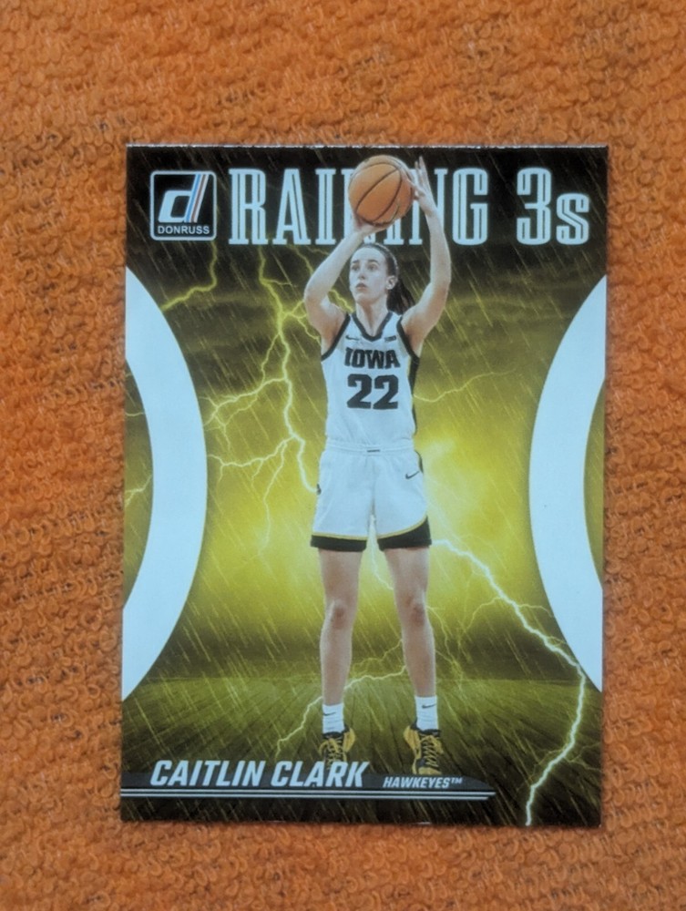 2024 Panini Raining 3s Caitlin Clark Iowa Hawkeyes WNBA Insert R1