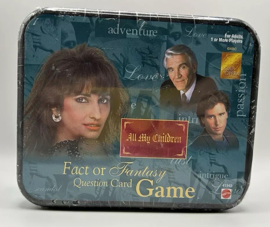 Vintage All My Children Fact Or Fantasy Question Card Game Mattel Unopened 1998