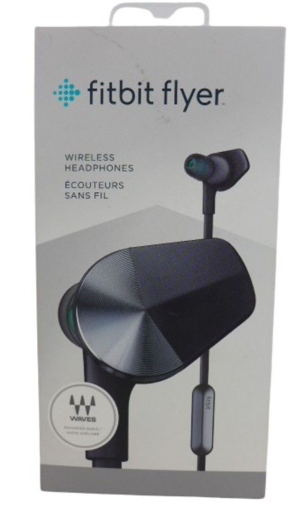 NEW Fitbit Flyer Wireless Bluetooth Headphones Running Biking Cycling SEALED