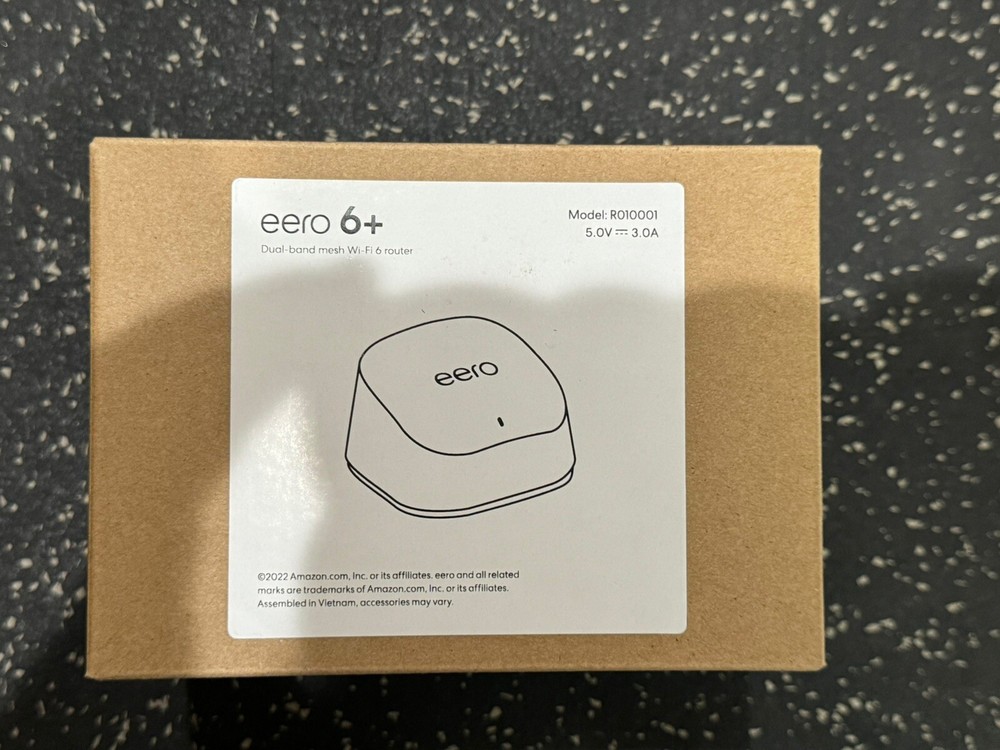 New EERO 6+ Plus Dual Band Mesh Wi-Fi Router Up To 1 Gbps 1,500 Sq Ft - White