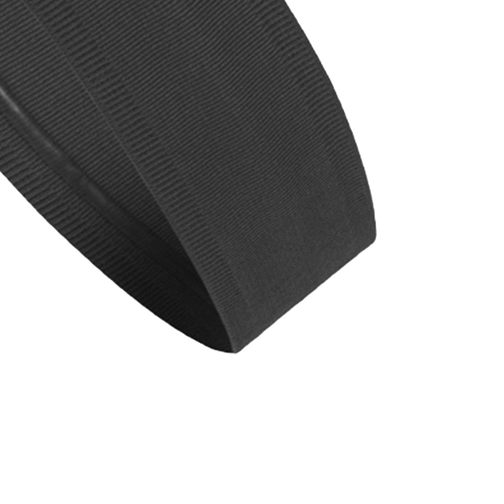 Black Sports Headband Non-Slip Moisture Wicking Soft Elastic for Men & Women