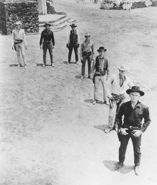 Steve McQueen Yul Brynner Charles Bronson Robert Vaughn Brad Dexte- Old Photo