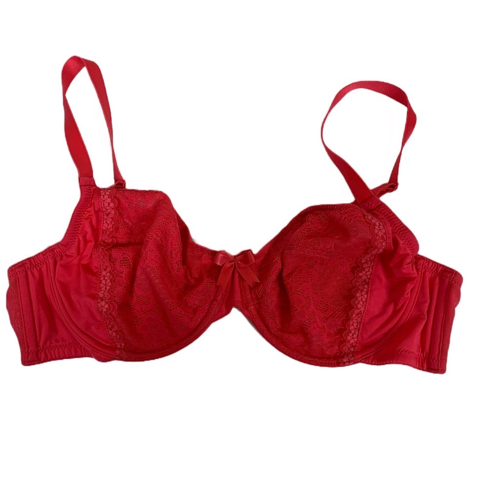 Soft Sensations Coral Floral Lace Underwire Bra - Size 38C