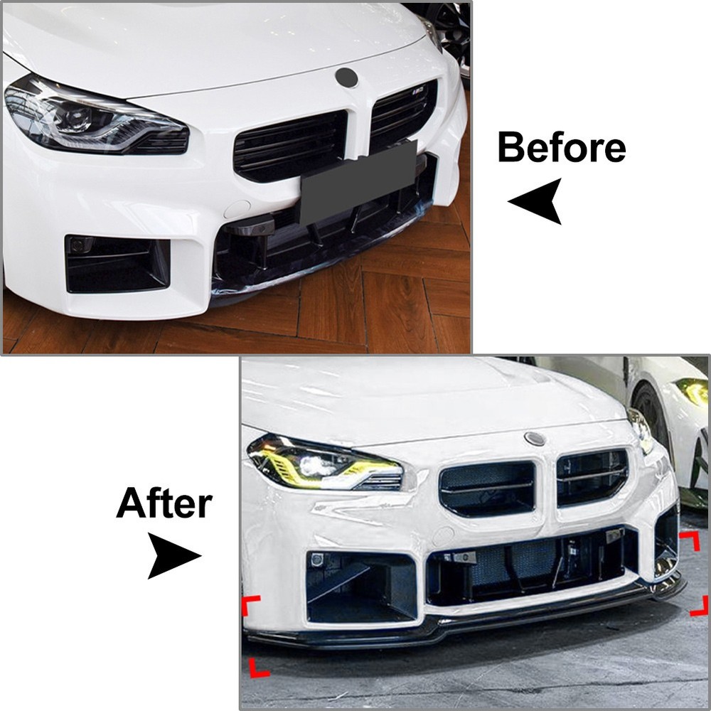 Front Bumper Spoiler Splitter Lip Body Kit For BMW M2 G87 2023-2024 New