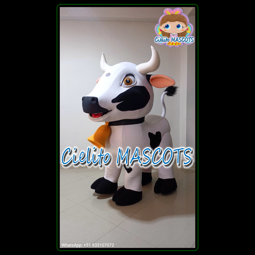 VACA LOLA (Lola The Cow) Mascot Costume  mascotte cosplay botarga halloween